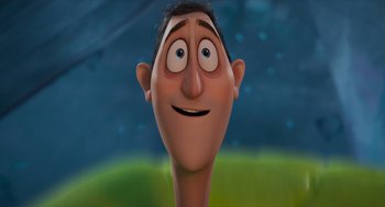 Movie still from “Hotel Transylvania 4: Transformania” (2022), directed by Jennifer Kluska – An animated character is looking up at the sky; Close Up shot, Low angle