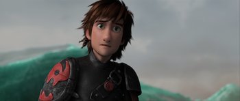 Movie still from “How to Train Your Dragon 2” (2014), directed by Dean DeBlois – A person in a scene from a movie; Close Up shot, Low angle