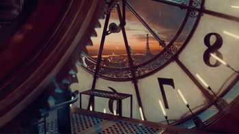 Movie still from “Hugo” (2011), directed by Martin Scorsese – Extreme Wide shot, Low angle