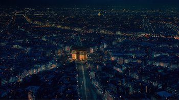 Movie still from “Hugo” (2011), directed by Martin Scorsese – Extreme Wide shot, High angle