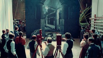 Movie still from “Hugo” (2011), directed by Martin Scorsese – Wide shot, High angle
