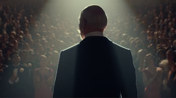 Movie still from “Hugo” (2011), directed by Martin Scorsese – Medium shot, Low angle