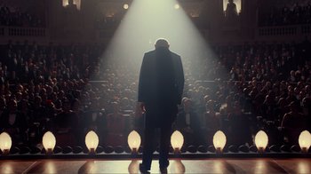 Movie still from “Hugo” (2011), directed by Martin Scorsese – Wide shot, Low angle