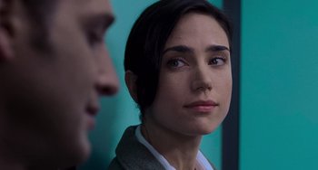 Movie still from “Hulk” (2003), directed by Ang Lee – A person looking at the camera; Close Up shot, Over the shoulder angle