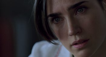 Movie still from “Hulk” (2003), directed by Ang Lee – A person's eyes and face; Close Up shot, Over the shoulder angle