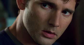 Movie still from “Hulk” (2003), directed by Ang Lee – View of a man's face; Extreme Close Up shot, Overhead angle