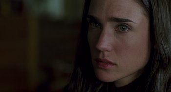 Movie still from “Hulk” (2003), directed by Ang Lee – A person with green eyes; Close Up shot, Over the shoulder angle