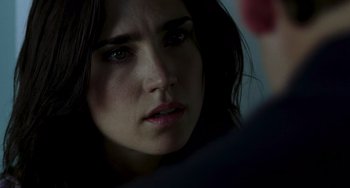 Movie still from “Hulk” (2003), directed by Ang Lee – A person looking at the camera; Close Up shot, Over the shoulder angle