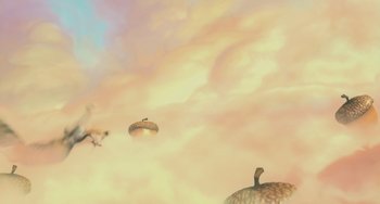 Movie still from “Ice Age: The Meltdown” (2006), directed by Carlos Saldanha – An image of an image of an image of an image of an image of an image of an image of an image of an image of an image; Extreme Wide shot, Low angle