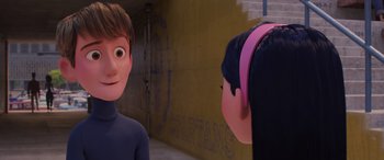 Movie still from “Incredibles 2” (2018), directed by Brad Bird – Close Up shot, Over the shoulder angle