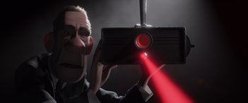 Movie still from “Incredibles 2” (2018), directed by Brad Bird – Extreme Close Up shot, Low angle