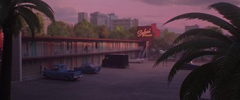 Movie still from “Incredibles 2” (2018), directed by Brad Bird – Extreme Wide shot, High angle