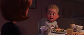 Movie still from “Incredibles 2” (2018), directed by Brad Bird – Close Up shot, Over the shoulder angle