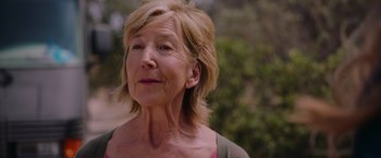 Movie still from “Insidious: The Last Key” (2018), directed by Adam Robitel – An older woman is looking at the camera; Close Up shot, Low angle