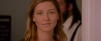 Movie still from “Insidious: The Last Key” (2018), directed by Adam Robitel – A person with long hair; Close Up shot, Over the shoulder angle