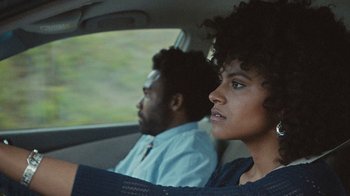 Movie still from “Atlanta” (2016), created by Donald Glover – Close Up shot, Over the shoulder angle