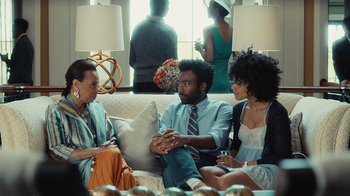 Movie still from “Atlanta” (2016), created by Donald Glover – Medium shot, Over the shoulder angle