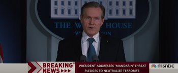 Movie still from “Iron Man 3” (2013), directed by Shane Black – Close Up shot, Over the shoulder angle