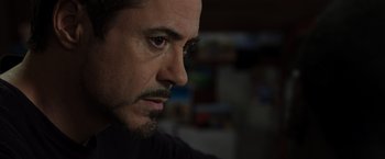 Movie still from “Iron Man 3” (2013), directed by Shane Black – Close Up shot, Over the shoulder angle
