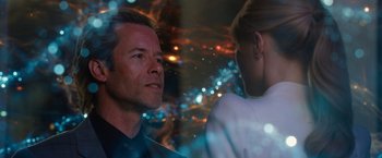 Movie still from “Iron Man 3” (2013), directed by Shane Black – Close Up shot, Over the shoulder angle