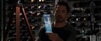 Movie still from “Iron Man 3” (2013), directed by Shane Black – Close Up shot, Over the shoulder angle