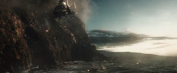 Movie still from “Iron Man 3” (2013), directed by Shane Black – Extreme Wide shot, High angle