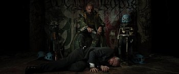 Movie still from “Iron Man 3” (2013), directed by Shane Black – Wide shot, Low angle