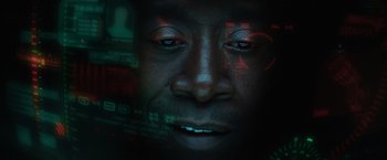 Movie still from “Iron Man 3” (2013), directed by Shane Black – Extreme Close Up shot, High angle