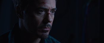 Movie still from “Iron Man 3” (2013), directed by Shane Black – Close Up shot, High angle