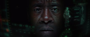 Movie still from “Iron Man 3” (2013), directed by Shane Black – Close Up shot, Low angle