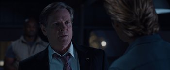 Movie still from “Iron Man 3” (2013), directed by Shane Black – Close Up shot, Over the shoulder angle