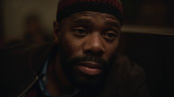 Movie still from “Euphoria” (2019), created by Sam Levinson – A person wearing a hat; Close Up shot, Low angle