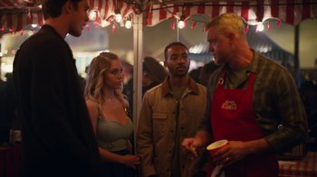 Movie still from “Euphoria” (2019), created by Sam Levinson – A group of people standing next to each other at an event; Medium shot, Over the shoulder angle