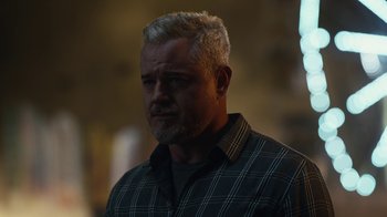 Movie still from “Euphoria” (2019), created by Sam Levinson – A person wearing a plaid shirt; Close Up shot, Over the shoulder angle