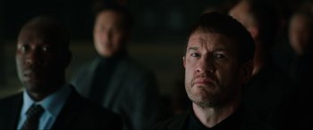 Movie still from “Jurassic World: Fallen Kingdom” (2018), directed by J.A. Bayona – A person with his eyes wide open; Close Up shot, Low angle