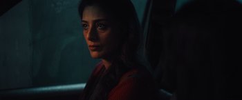 Movie still from “Khufiya” (2023), directed by Vishal Bhardwaj – A person sitting in a car; Close Up shot, Low angle