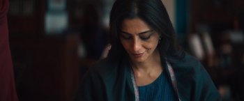 Movie still from “Khufiya” (2023), directed by Vishal Bhardwaj – A person wearing a blue shirt; Close Up shot, Low angle