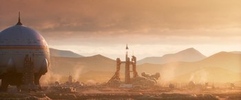 Movie still from “Lightyear” (2022), directed by Angus MacLane – An image of an image of an image of an image of an image of an image of an image of an image of an image of an image; Extreme Wide shot, Low angle