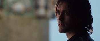 Movie still from “Lord of War” (2005), directed by Andrew Niccol – A man's face in a room; Close Up shot, Over the shoulder angle