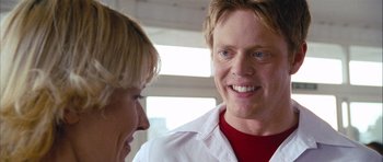 Movie still from “Love Actually” (2003), directed by Richard Curtis – Close Up shot, Over the shoulder angle