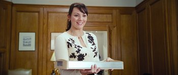 Movie still from “Love Actually” (2003), directed by Richard Curtis – Medium shot, Over the shoulder angle