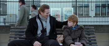 Movie still from “Love Actually” (2003), directed by Richard Curtis – Medium shot, Over the shoulder angle