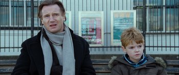 Movie still from “Love Actually” (2003), directed by Richard Curtis – Medium shot, Over the shoulder angle