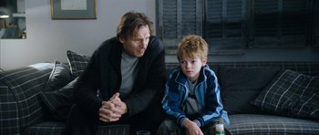 Movie still from “Love Actually” (2003), directed by Richard Curtis – Medium shot, Over the shoulder angle