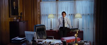 Movie still from “Love Actually” (2003), directed by Richard Curtis – Medium shot, High angle