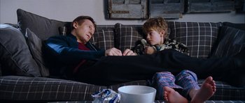 Movie still from “Love Actually” (2003), directed by Richard Curtis – Medium shot, Over the shoulder angle