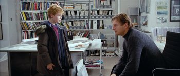 Movie still from “Love Actually” (2003), directed by Richard Curtis – Medium shot, Over the shoulder angle
