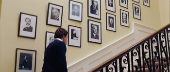 Movie still from “Love Actually” (2003), directed by Richard Curtis – Medium shot, Low angle