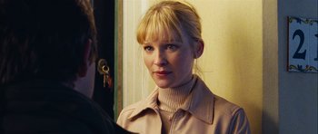 Movie still from “Love Actually” (2003), directed by Richard Curtis – Close Up shot, Over the shoulder angle