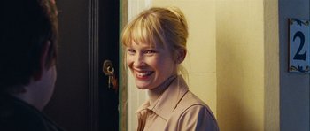 Movie still from “Love Actually” (2003), directed by Richard Curtis – Close Up shot, Over the shoulder angle